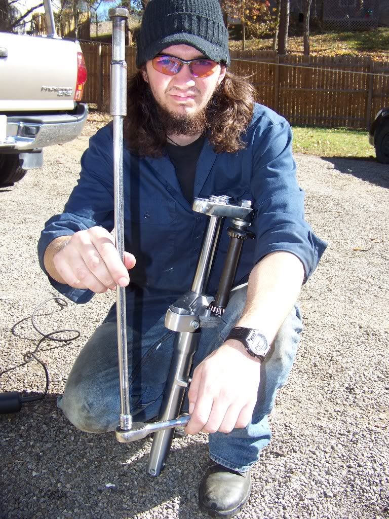 HOW TO Lower Suzuki Savage LS650 Forks